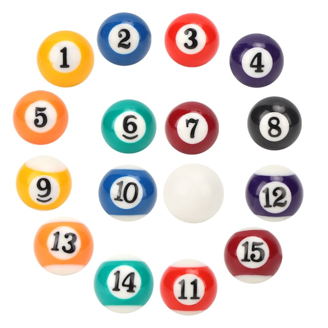 Billiard Ball, Mini Pool Table Accesssories Resin Material Resin Billiard Ball, Mini Resin Billiards, For Game Rooms Recreation Games