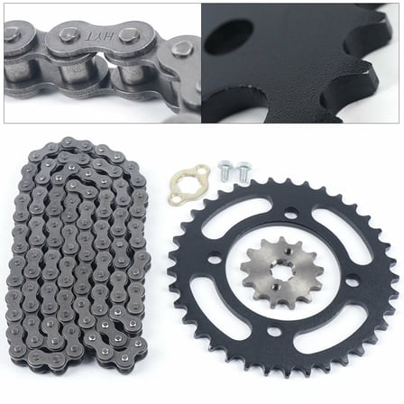 For Taotao 110cc 125cc ATV Coolster Dirt Bike 420 Chain Rear & Front Sprocket