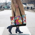 thumbnail image 4 of FORMRS Canvas Laptop Tote Bag for Women with 15.6" Computer Compartments Shoulder Handbag, Whimsical Floral, 4 of 7