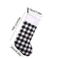 thumbnail image 3 of ToyKingdee Christmas Stockings - Buffalo Plaid Christmas Stockings Fireplace Hanging Stockings for Family Christmas Decoration Holiday Season Party Decor, 3 of 6