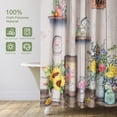 thumbnail image 2 of Flowers Shelves Boho Shower Curtain, Farmhouse Colorful Vase Floral Rustic Country Shower Curtains for Bathroom Decor, Washable Polyester Shower Curtain Set with 12 Hooks, 72" x 72", 2 of 6