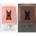 thumbnail image 2 of Checkerboard Pink German Shepherd Ceramic Night Light, 2 of 2