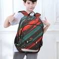 thumbnail image 6 of FORMRS School Backpack 17" Student Travel Bag with Laptop Compartment, Green Stars Abstract, 6 of 7