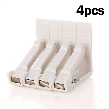 

4pcs Table Cloth Clips Holder Clear Durable Cover Plastic Grips Tablecloth party
