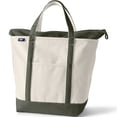 thumbnail image 4 of Lands' End Large 5 Pocket Zip Top Canvas Tote Bag, 4 of 4
