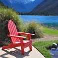 thumbnail image 3 of ResinTEAK Adirondack Chair, All Weather Resistant, HDPE Poly Lumber, Comfortable Patio Furniture, Outdoor Plastic Adirondack Chairs, New Tradition Collection (Red), 3 of 6