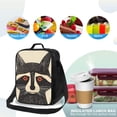 thumbnail image 4 of Lsque Retro Raccoon Graphic Print Lunch Bag Lunch Box for Women Men Reusable Insulated Lunch Tote Bag,Leakproof Thermal Cooler Sack Food Handbags Case High Capacity, 4 of 9