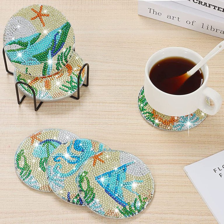 painted cork coasters - Google Search  Coaster art, Pottery painting, Diy  art