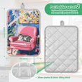 thumbnail image 6 of Yayeee Pot Holders Kitchen Heat Resistant with Pocket 7"x9.8" Cotton Oven Cooking Hot Pads, Art Cat, 6 of 7