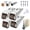 Brown, variant on Vertical Track Roller Wheel, Heavy Duty Door Track Support Wheels with Rubber Caster, Anti-Sag Sliding Door Bottom Rollers, Heavy Duty Mute Caster Wheels for Furniture Door Track Support