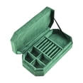 thumbnail image 4 of Estuche para joyas,Caja de terciopelo para guardar joyas,organizador de joyas,Estuche multiusos para joyas,Joyas Pendientes Pulseras Collar Colgante,Soporte de exhibición de anillos y Verde, 4 of 8