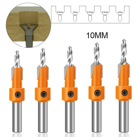 

Joernso 10mm Durable Countersunk Wood Aluminium Alloy Screw Step Drill Woodworking Tool
