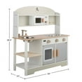 thumbnail image 7 of Wooden Kitchen Playset with Microwave, Stove, Utensils and Play Food for Kids by Hey! Play!, 7 of 7