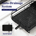 thumbnail image 5 of Sakugi Dish Drying Rack, Extendable Dish Drainer, Anti-Rust Dish Rack for Kitchen Counter, 26.2" x 12.9" x 7.2", Black, 5 of 8