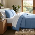 thumbnail image 4 of Bare Home Down Alternative Comforter Set - 3-Pieces - All Seasons - Queen, Coronet Blue, 4 of 10