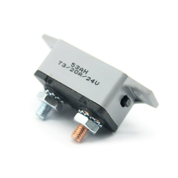 Kenally Disyuntor de reinicio 20/30/40/50AMP fusible resistente al agua protección de energía interruptor de alimentación camión remolque Type2 NO2