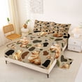 thumbnail image 2 of Erosebridal Capybara Print Kids Queen Sheet Sets, Brown Rustic Camo Bed Set, 4 Pieces, 2 of 5