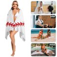 thumbnail image 3 of White Custom Name Baseball 10th Boy Beach Towel, 3 of 4