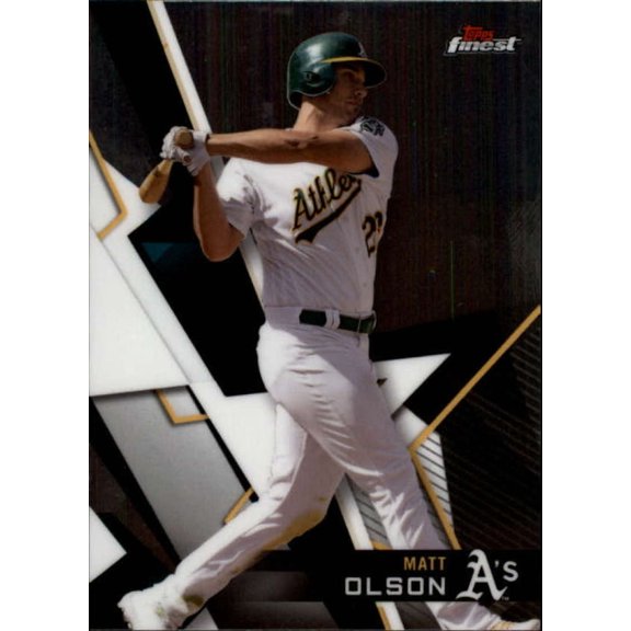 Collectible 2018 Finest #95 Matt Olson Athletics MLB Baseball Trading Card