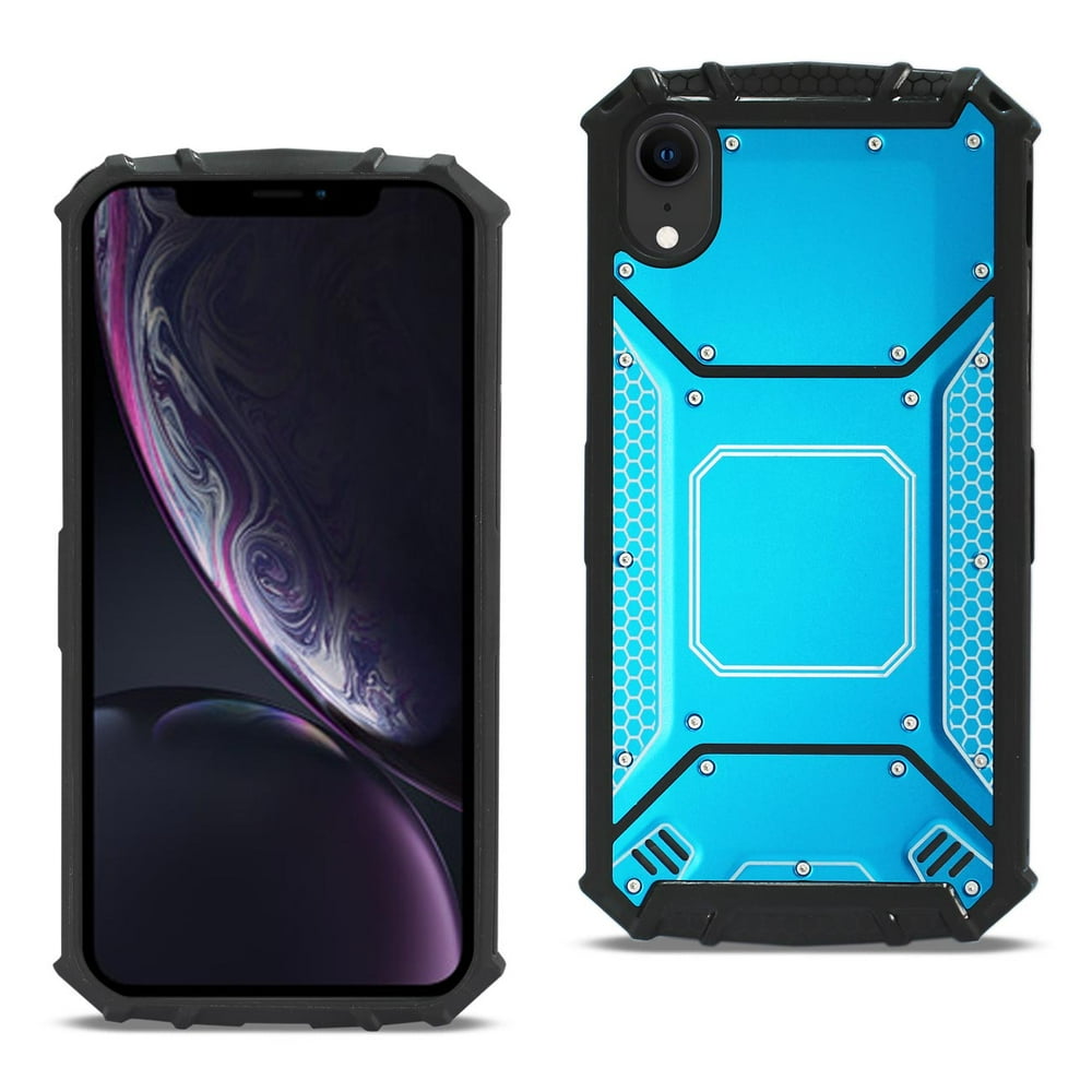 Iphone Xr Metallic Front Cover Case In Blue