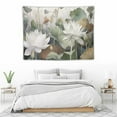 thumbnail image 3 of COMIO Lotus Flower Tapestry, Abstract Watercolor Floral Tapestry, Living Room Bedroom Wall Hanging for Home Decoration, 3 of 7