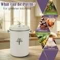 thumbnail image 7 of Countertop Compost Bin Kitchen,Odorless Indoor Compost Bin with Lid and Compost Bags,Compost Bucket Composter Container for Food Waste,Creamy White, 7 of 7