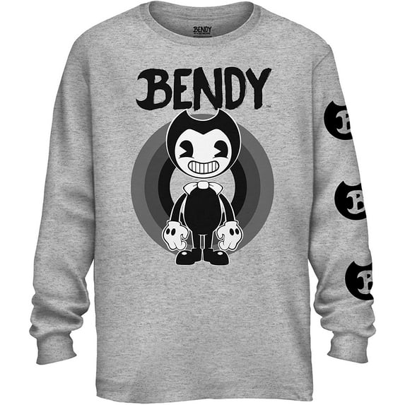 Bendy and the Ink Machine Shirt - Official Bendy Long Sleeve T-Shirt - Bendy Boys Long Sleeve T-Shirt