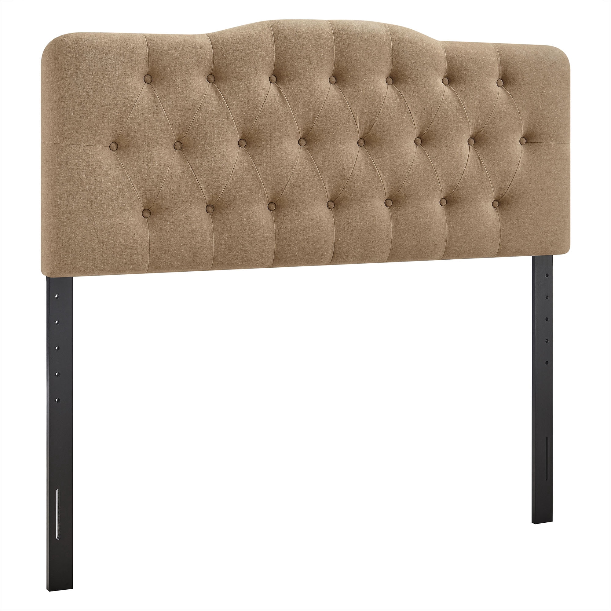 Annabel Premium Linen Blend Queen Headboard in Almond