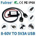 Type C Mini Micro USB 12V 24V 36V 48V to 5V 3A Car Bike Phone Charger