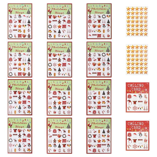 Juego de Bingo Navideño 37 Tarjetas Allinless