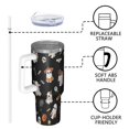 thumbnail image 4 of Costumed Ghost Halloween Pattern Tumbler with Handle and Lid,40oz Double Wall Vacuum Insulated Tumbler,Cups Gift for Women and Men, 4 of 7