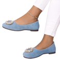 thumbnail image 4 of Willtoo Women's Ballet Flats, Round Toe Comfortable Flat Shoes, Slip‑On Non-Slip Summer Breathable Loafers Soft Sole Dress Casual Walking Shoes for Daily Party Office Wear, 4 of 5