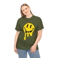 thumbnail image 3 of Dripping smiley face graphic tee Unisex Heavy Cotton Tee, 3 of 8