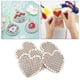 thumbnail image 3 of 30 colgantes de punto de cruz de madera en blanco para manualidades hechas a mano. 5 cm corazón, 3 of 9