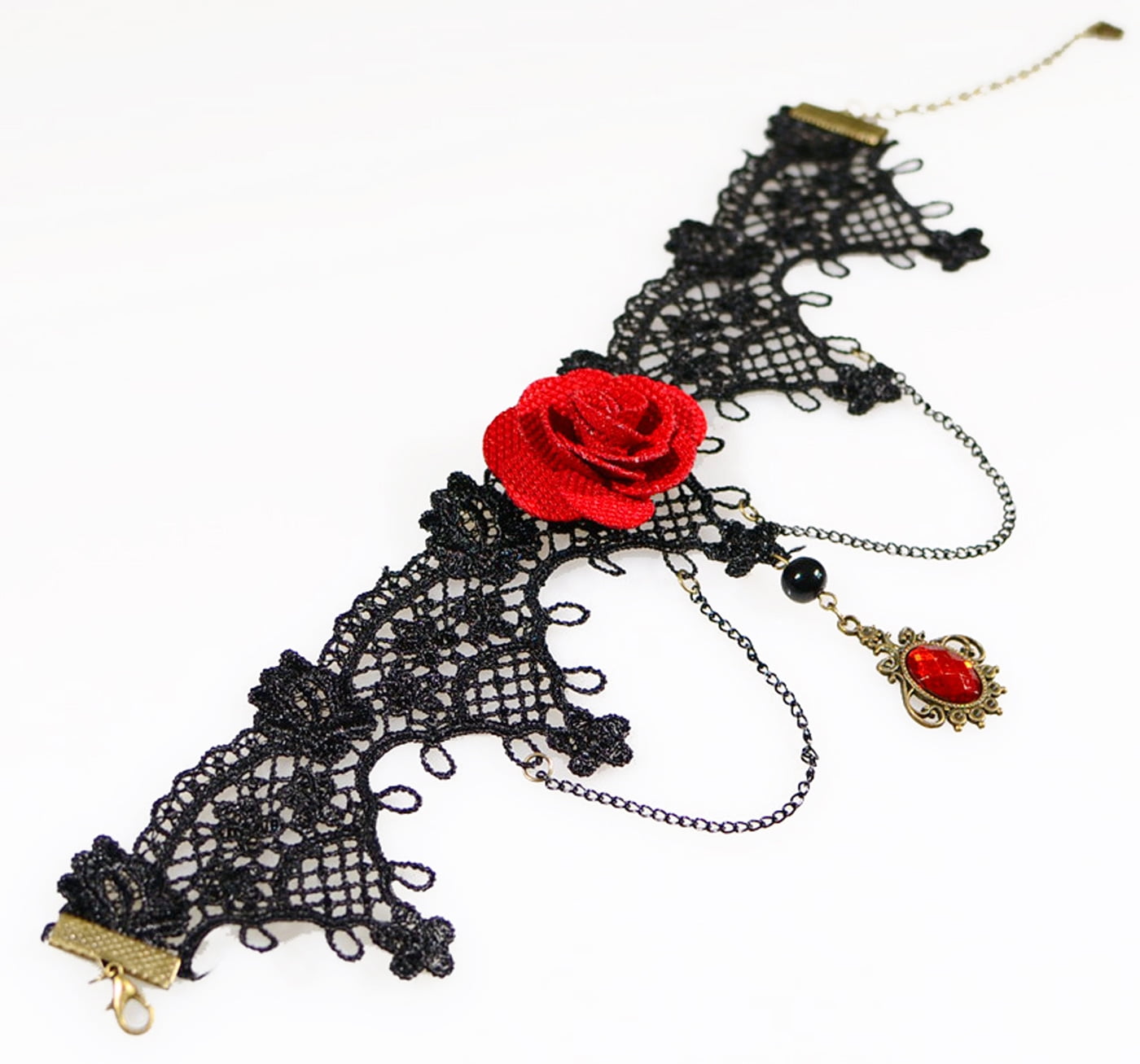 Day of the Dead Rose Choker Necklace - Walmart.com