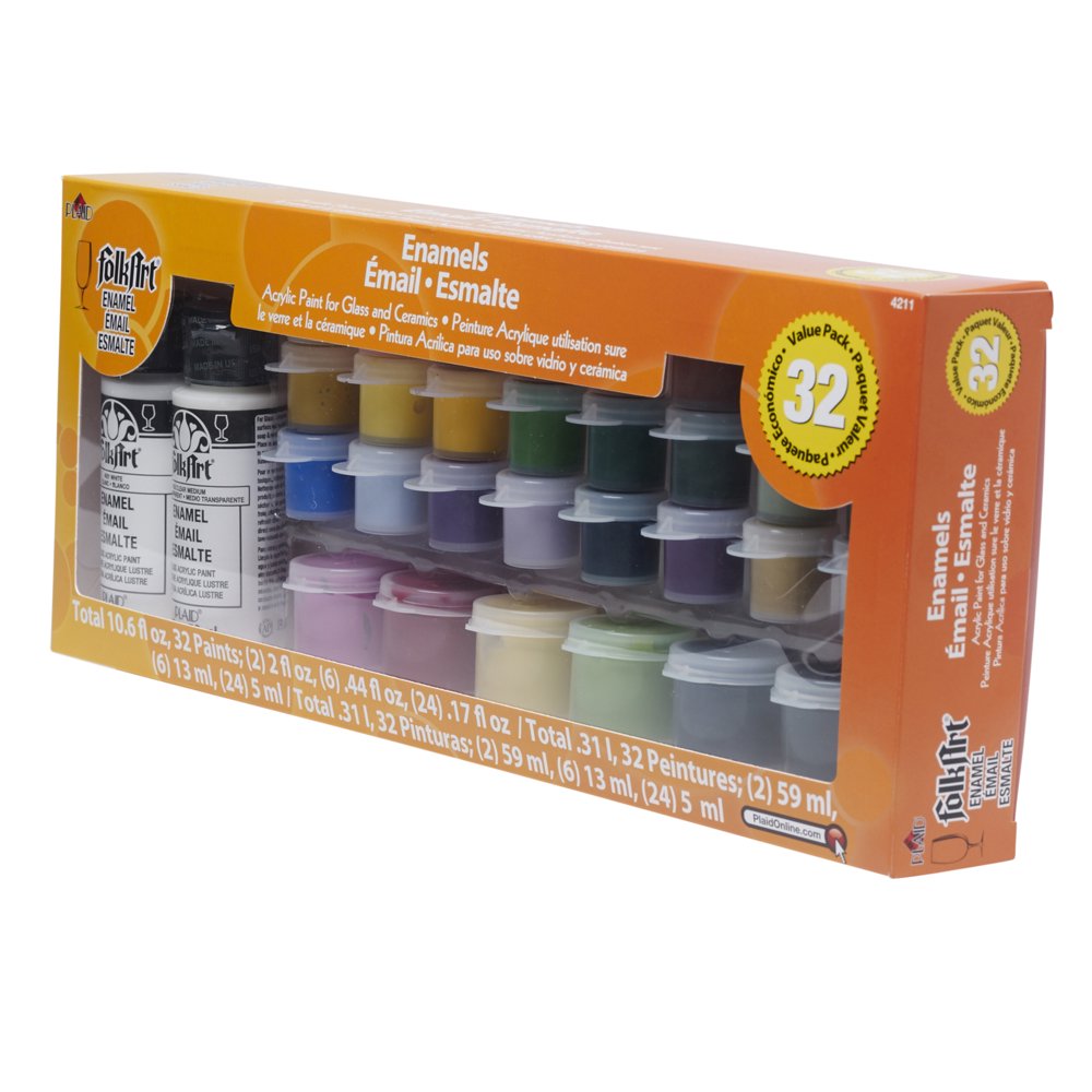 FolkArt Enamels Paint Value Pack, 32 Piece