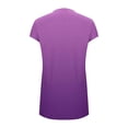 thumbnail image 6 of THDHVS Casual Dresses for Women,Womens Dresses,Short Sleeve V Neck Ombre Dress Drop Shoulder Cotton Like Fabric Purple, 6 of 6