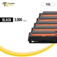 thumbnail image 5 of Toner Bank Compatible for Samsung 115L MLT-D115L D115L Xpress SL-M2620 SL-M2670 SL-M2830DW SL-M2880FW SL-M2820DW SL-M2870FW Printer (5-Pack Black), 5 of 9