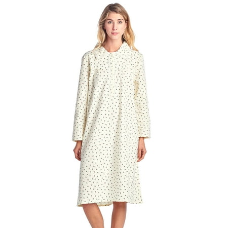 flannel 2x sleeve nights casual nightgown floral yellow pink dialog displays option button additional opens zoom walmart