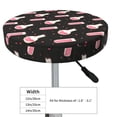 thumbnail image 7 of Picia Chemistry Tools 1 pattern Round Stool Covers Comfy Seat Covers Stretch Removable WashableChair Slipcover Round Bar Chair Cushion Cover-12 inch, 7 of 7