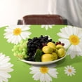 thumbnail image 3 of Odenmar Daisy Floral Round Tablecloth 60 Inch, Farmhouse Waterproof Table Cover, Rustic Flower Design for Dining Table, Kitchen, Party Indoor Outdoor, 3 of 7