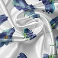 thumbnail image 7 of Ambesonne Floral Valance & Curtain, Watercolor Violet Blooms, 55"x45", Turquoise Navy Blue, 7 of 7