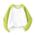 thumbnail image 2 of Cowsor T-Shirts Garçons Filles Décontractés Raglan Manches Longues Col Rond Bloc de Couleur Blouses Mignonnes Tops, 2 of 6
