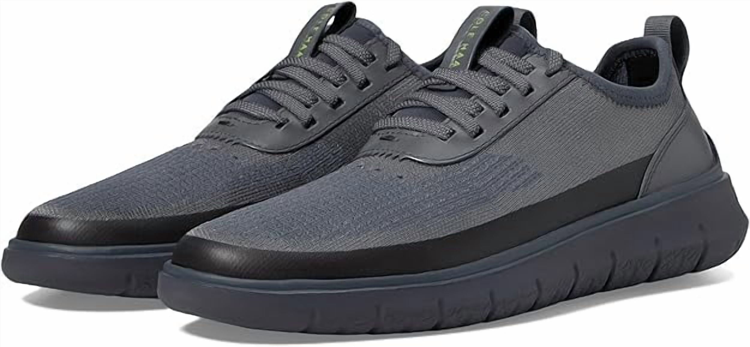 806 【人気】COLE HAAN ダークグレー スニーカー スエード9.5M Cole Haan Men's Grand Crosscourt Traveler Sneaker, Optic White