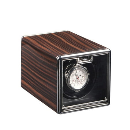 3 Automatic Watch Winder - 1301B Single Watch Winder Box for Automatic Watch 3 Modes Automatic Rotating Winder Rectangle Mute Box Mechanical Watch Winders