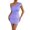 Light Purple, variant on Women's One Shoulder Bodycon Dress, Sexy Ruched Asymmetric Mini Dresses, Slim Fit Solid Color Cocktail Party Club Outfits