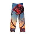 thumbnail image 5 of Balery Sunset Rose Elegance print Men's Pajama Pants,Ultra Lightweight Pjs,Lounge Pant-Medium, 5 of 9