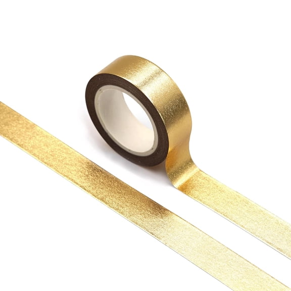 CCOCC Gold Washi Tape 0.59 x 33 Ft, Metallic Self Adhesive Masking Tape for Wall Decor, Crafts, Scrapbooking and Journaling