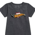 thumbnail image 2 of Hot Wheels - Halloween - Logo Bitten With Fangs - Toddler & Youth Girls Fleece Dress, 2 of 4