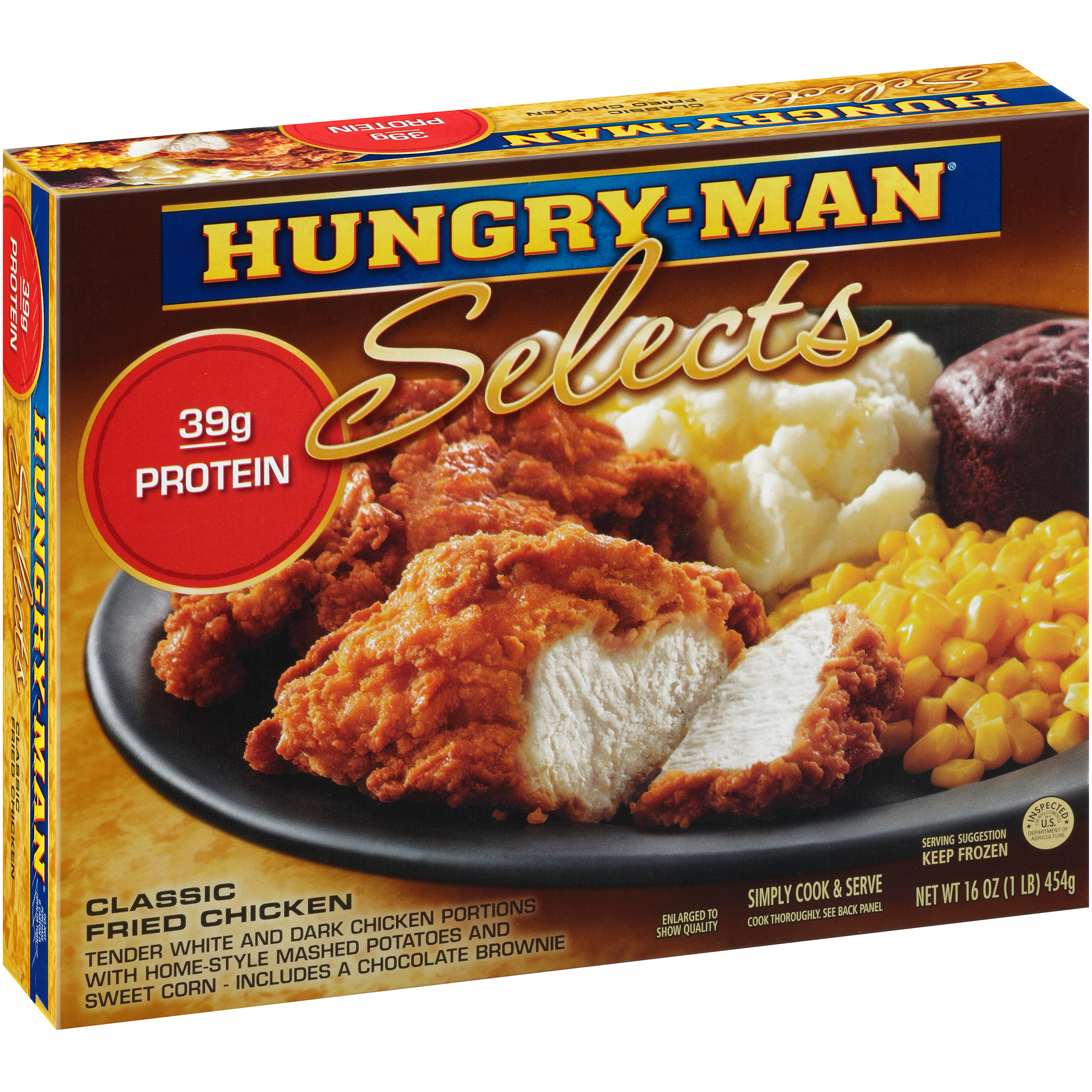 HungryMan Beer Battered Chicken 14.5 oz. Box